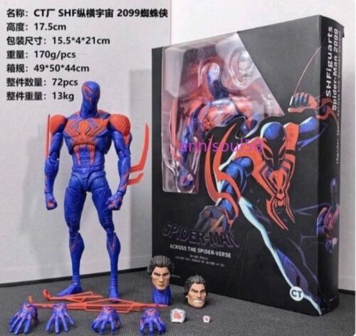 CT Toys Spider-Man 2099 S.H.Figuarts Action Figure Across the Spider-Verse Collectible - Image 7