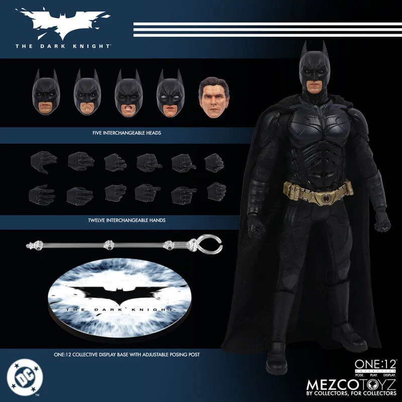 Mezco ONE:12 Collective The Dark Knight - BATMAN Action Figure (Pre-order) - Image 5