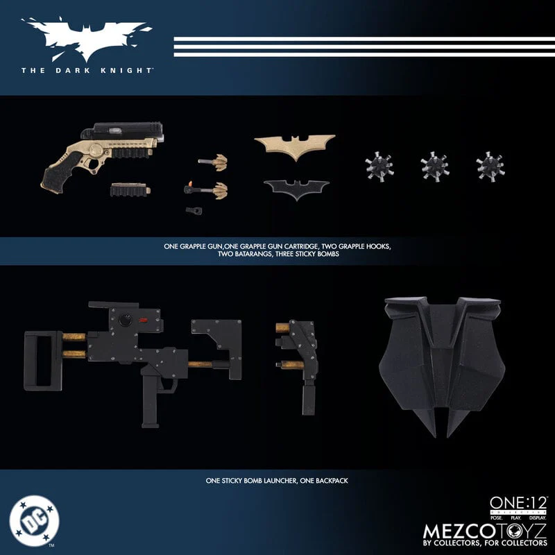 Mezco ONE:12 Collective The Dark Knight - BATMAN Action Figure (Pre-order) - Image 6
