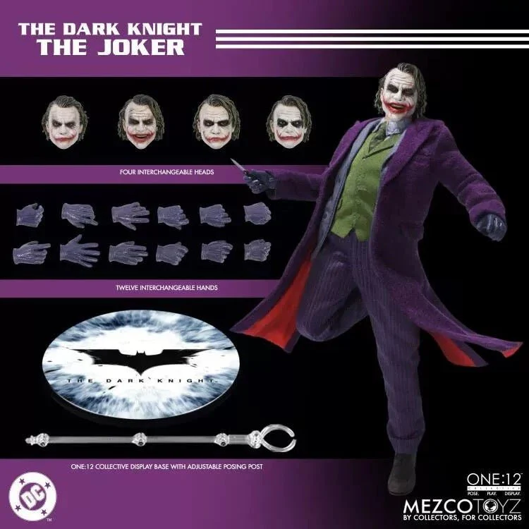 Mezco ONE:12 Collective The Dark Knight - JOKER Action Figure (Pre-order) - Image 4