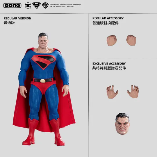 POP MART X Gong Studio 1/12 Kingdom Come Superman Action Figure (Exclusive) - Image 4