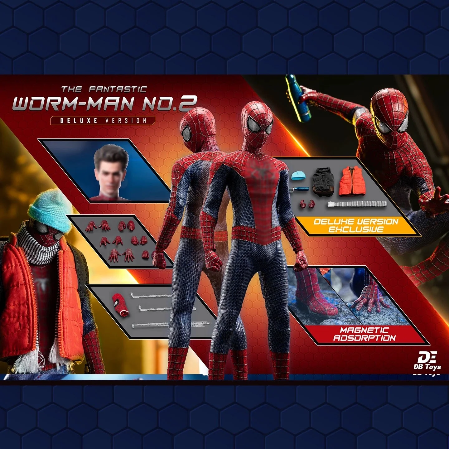 (Pre-Order) DBToys 1/12 The Fantastic Worm-Man 2 Action Figure (Standard/Deluxe) - Image 5